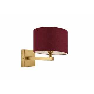 BRUSHED BRASS STRAIGHT ARM SCONCE