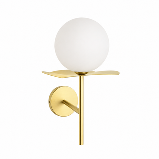 POLISHED BRASS PETAL SCONCE