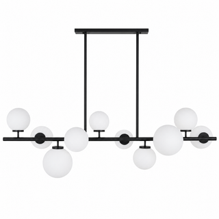 CAND. PLAFOND BARRE 10 L TUBE ROUGE LAQUÉ NOIR