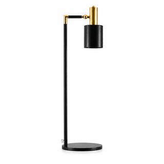 CAND. DE TABLE TYPE BUREAU NOIR/LAITON POLI