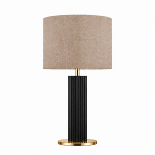 CAND. TABLE 20 TUBES HAUT. 50CM BASE 20CM LAQ. NOIR/LAIT. POLI