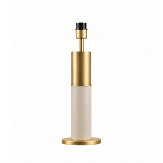 76L TUBE TABLE CANDLESTICK (12CM) + BEIGE LACQUER (20CM)
