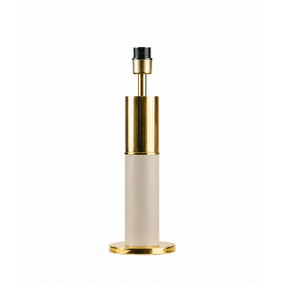 TABLE CANDLE HOLDER TUBE 76 LT POL (12CM) + BEIGE LAC (20CM)
