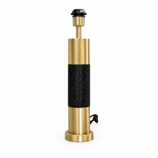 Table Lamp 1xE27 Brushed Brass/Black Glitter w/ base