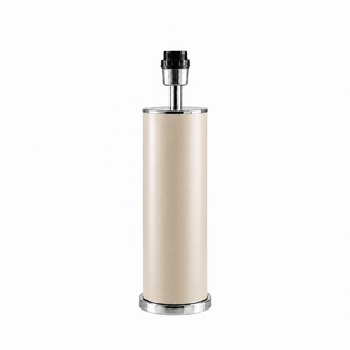 PIED DE TABLE TUBE 104*30 LAQUÉ BEIGE/INOX POLI