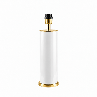 CAND. MESA TUBO LACADO 100*30 LACADO BRANCO/LATÃO POLIDO