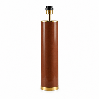 TUBE TABLE CANDLESTICK 120 CORTEN LACQUERED/POLISHED BRASS