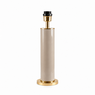 CAND. TABLE TUBE LAQUÉ BEIGE 76* 30 AVEC ABAT-JOUR