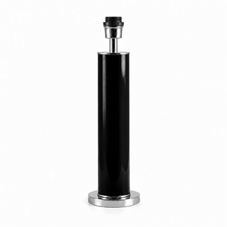 CANDLE HOLDER TUBE BLACK LACQUERED/POLISHED STAINLESS STEEL 76* 30