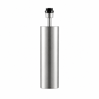Brushed stainless steel tube table candle holder w/ caps 10.4*30cm