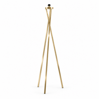 CAND. SQUARE TUBES CROSSED FEET 3-FEET BRUSHED DR