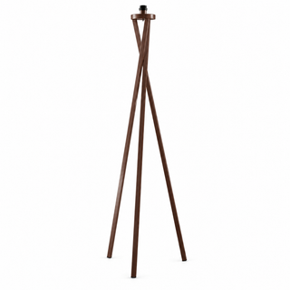 PEDESTAL 3 TUBES SQUARED CROSSED CORTEN LACQUERED