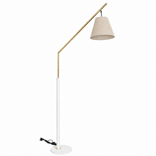 CAND. BASE FOOT RED LAC WHITE/POLISHED BRASS FOR ABJ