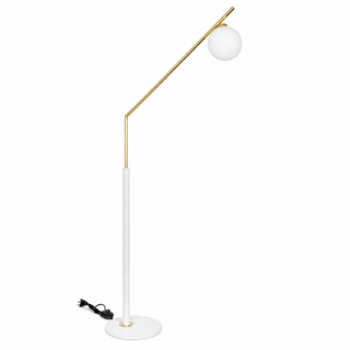 CAND. PEDESTAL BASE RED BRANCO/POLISHED BRASS FOR BALL