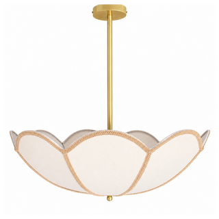 Suspension Plafond Anis 2xE27 abat-jour segments 60cm