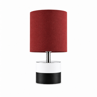 CANDLEHOLDER 2 TUBES 120 WHITE LACQ/BLACK LACQ/POLISHED STAINLESS STEEL