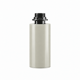 TAUPE LACQUERED TUBE TABLE STAND FOR GLASS SPHERE