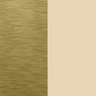 beige lacquer and brushed brass