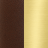 polished brass and rust lacquer
