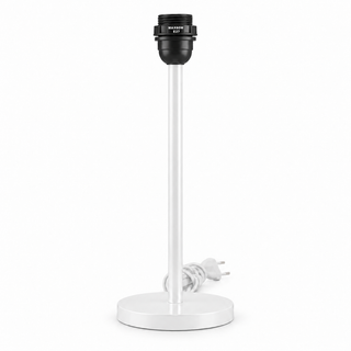 WHITE LACQUERED ROUND CANDLESTICK