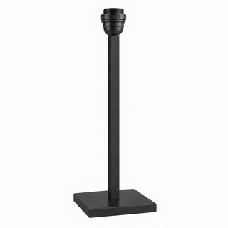 square-based table, black lacquered square tube