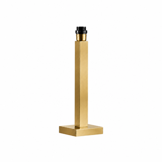 BRUSHED BRASS SQUARE TABLE LAMP 35