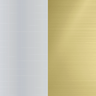 polished stainless steel and polished brass